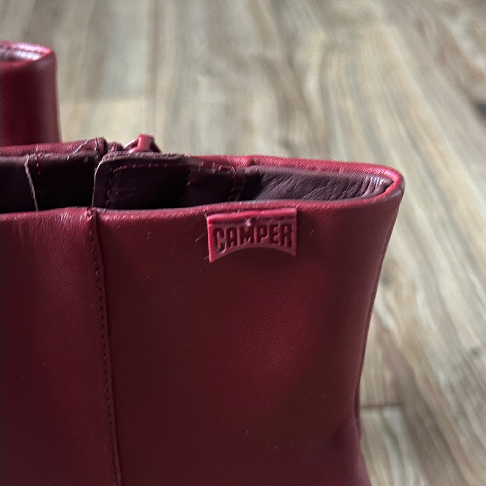 Camper “Katie” Red Ankle Boots - Picture 6 of 12